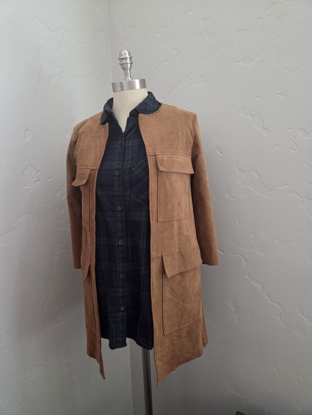 H&M Light Brown Western Style Open Jacket